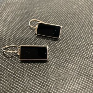 💖♠️sterling earrings with onyx